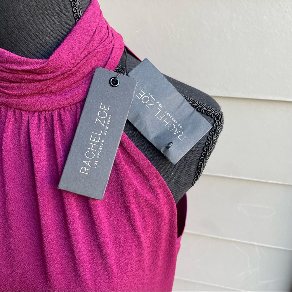 Rachel Zoe High Neck Shiley Dress (Boysenberry, 8) - Picture 8 of 14